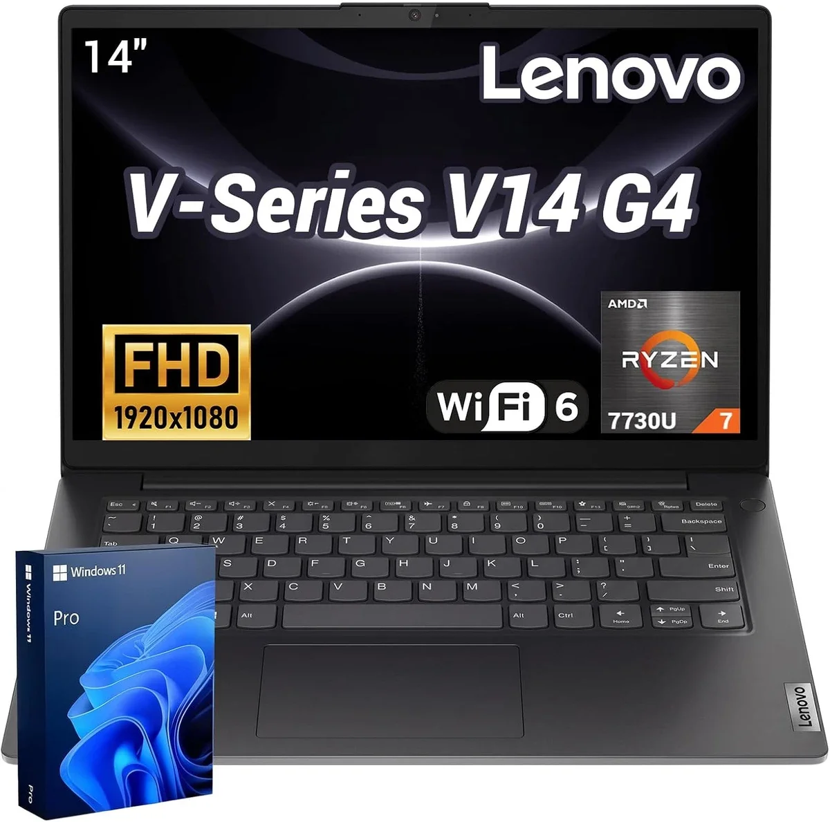 Portátil Lenovo V14 G4 AMN AMD Ryzen 3 7320U 16GB 256GB 14" - Comprar en ZonaTech